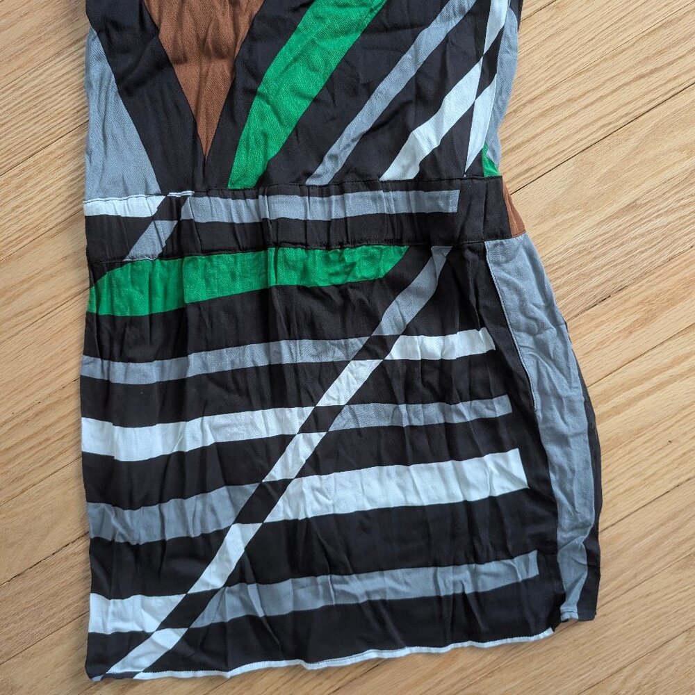 NEW Derek Lam For Design Nation RIO Sleeveless drop waist Dress Small Striped - Picture 15 of 15
